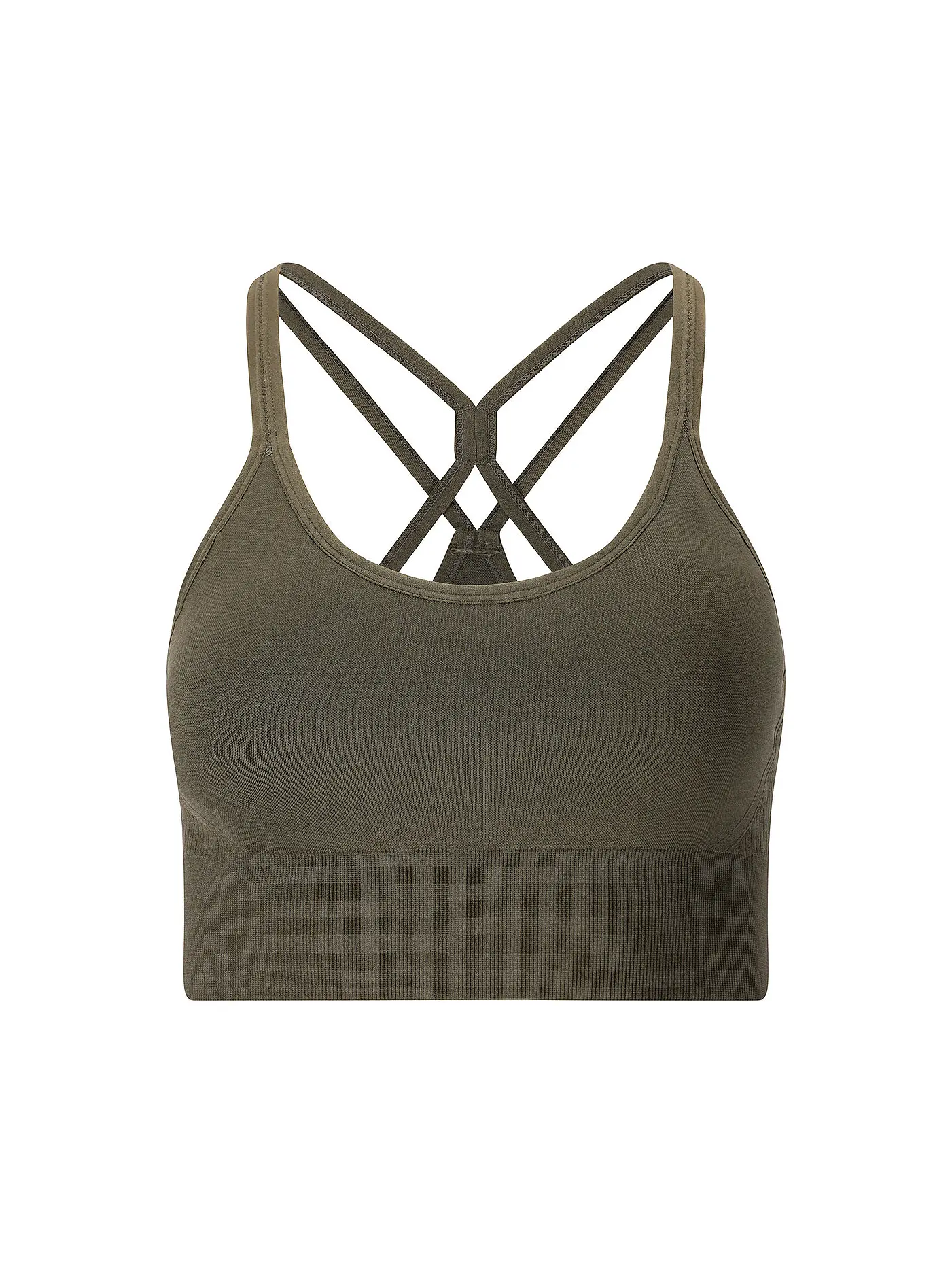 ATHLECIA | Damen Sport-BH Foan Seamless Low Support | olive